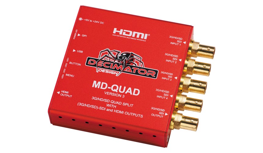Decimator MD-QUAD 3G/HD/SD-SDI Quad Split